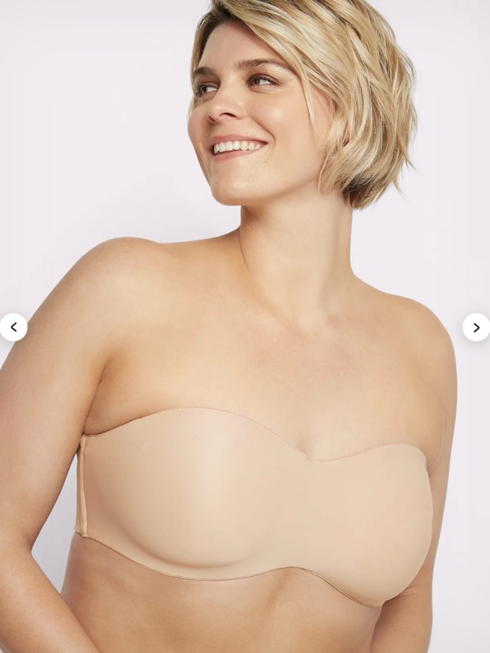Bali Women's Minimizer Strapless Bra “body beige” 40DD. Plus size bra